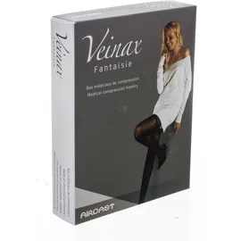 Veinax stay-up fantaisie petits losanges transparent noir classe 2 T4