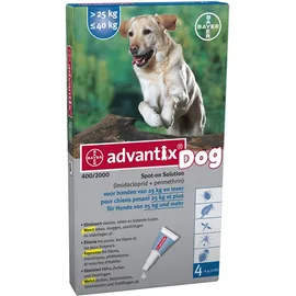 Advantix 400/2000 Spot-on pour chiens 25 < 40 kg