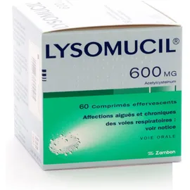 Lysomucil 600mg comprimés effervescents