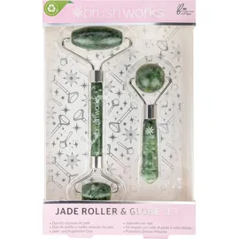 Brushworks Accessories Brushworks Jade Roller & Globe Set (d’une valeur de 24,99 £)