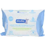 dodie® Lingettes nettoyantes Bébé à l`eau fibres biodégradables