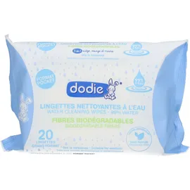 dodie® Lingettes nettoyantes Bébé à l'eau fibres biodégradables