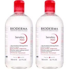 Bioderma Sensibio H2O : Démaquillage Micelle Solution Duo 500ml x 2