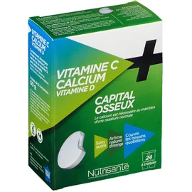 Nutrisanté Capital Osseux Vitamine C, Calcium, Vitamine D