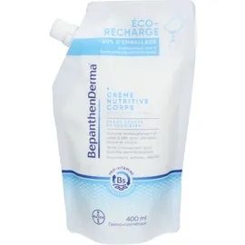 BepanthenDerma® Crème Nutritive Corps - Peaux sèches et sensibles - Dermo-cosmétique - 400 ml éco-recharge
