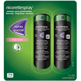 Nicorettespray® Spray Buccal Fruit rouges 1 mg
