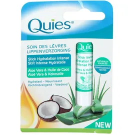Quies® Stick Lèvres Hydratation Intense - Aloe-Vera & Huile de Coco