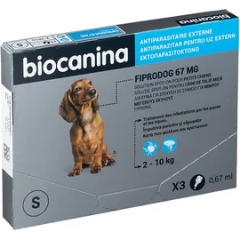 biocanina Fiprodog Solution spot-on pour petits chiens