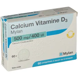 Mylan Calcium Vitamine D3 500 mg/400 UI