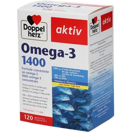 Doppelherz® aktiv Omega-3 1400 Avec du concentré d’oméga-3?