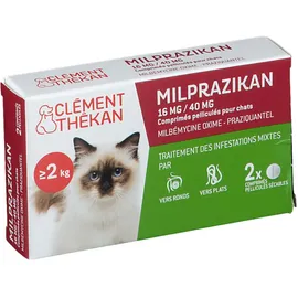 Clément Thékan Milprazikan Chat 16 mg/40 mg