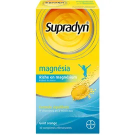 Supradyn Magnésia - Complément alimentaire - 30 comprimés effervescents - Vitamines et minéraux - Magnésium - Fer