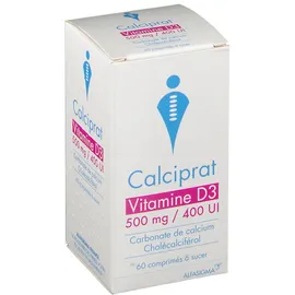Calciprat Vitamine D3 500 mg / 400 UI