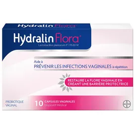 Hydralin Flora - Traitement préventif des infections vaginales à répétition - 10 capsules
