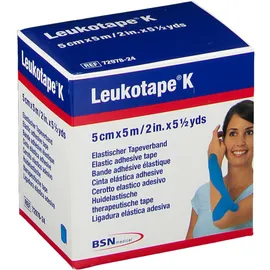 Leukotape® K 5 cm x 5 m incliné bleu