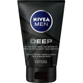 Nivea Men Gel nettoyant visage & barbe Deep