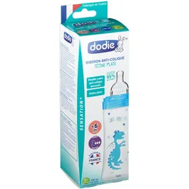 dodie® Biberon Anti-colique tétine plate