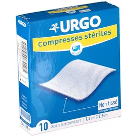 Urgo Compresses stériles Non-tissé 7,5 cm x 7,5 cm