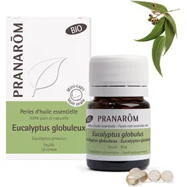 Pranarôm Perles d`huile essentielle Eucalyptus globuleux Bio