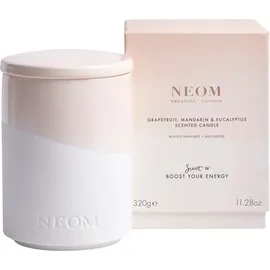 Neom Organics London Scent To Boost Your Energy Bougie parfumée au pamplemousse, mandarins et eucalyptus 320g
